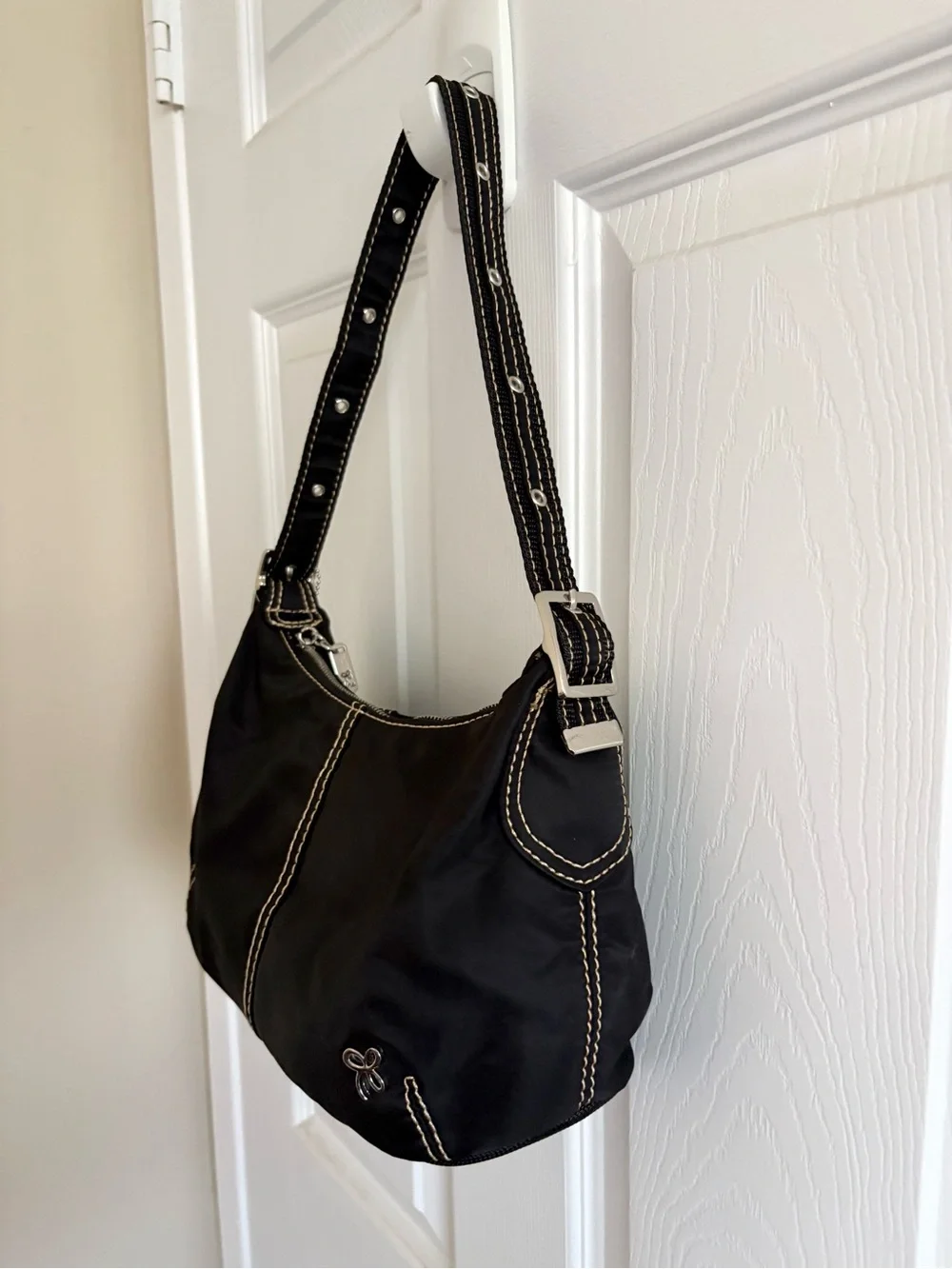 Nina Black Hobo Bag